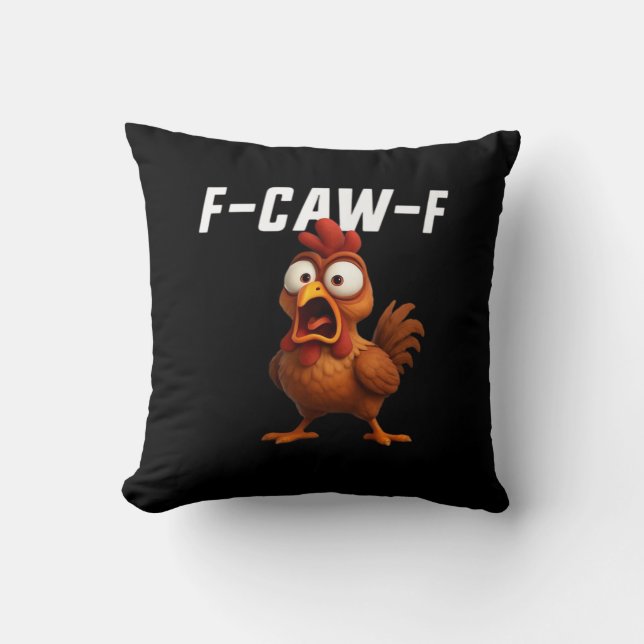 Almofada F-Caw-F Frango Frango Engraçado F-Caw-F Acessório  (Frente)