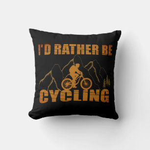 Almofada fã engraçada de ciclismo
