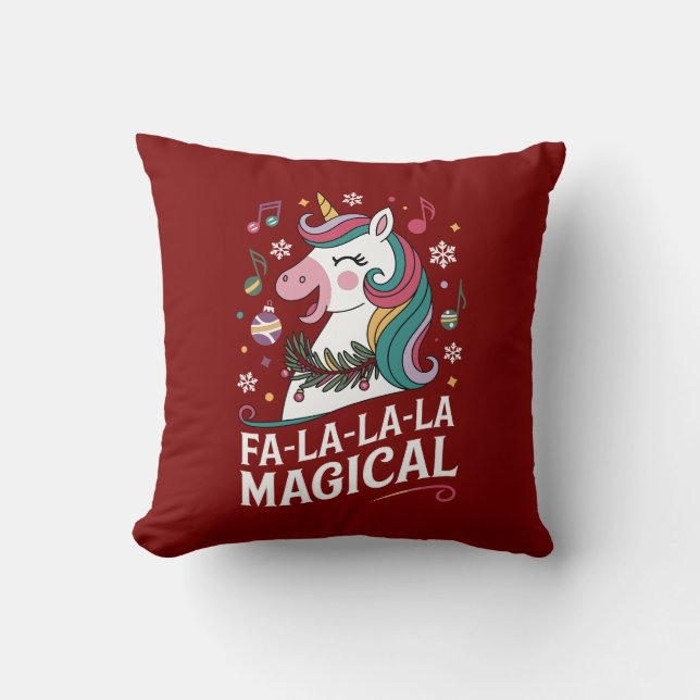 Almofada Fa-La-La-La Natal Mágico (Frente)