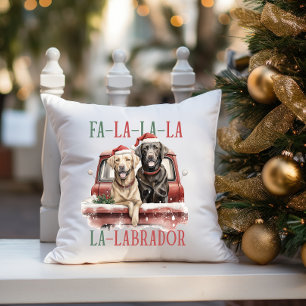 ALMOFADA FA LA LABRADOR DOG RED TRUCK FURRY NATMAS