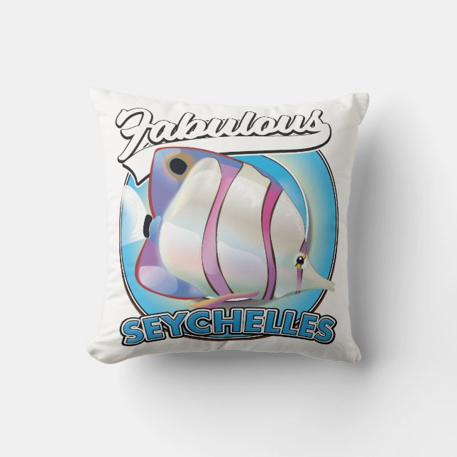 Almofada Fabuloso logótipo do Retro das Seicheles (Frente)