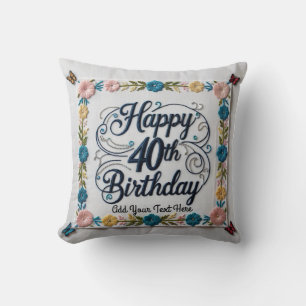 Almofada Fabuloso: Travesseiro decorativo aniversário de 40