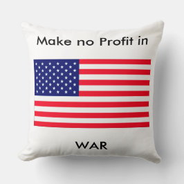 Almofada Faça a nenhum lucro no jGibney da GUERRA o soldado