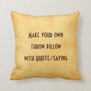 Almofada Faça seu próprio travesseiro com citações ou dizer