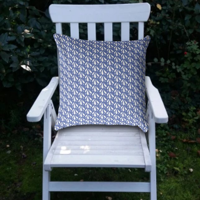 Almofada Faça Um Padrão Costeiro Azul Moderno (Criador carregado)