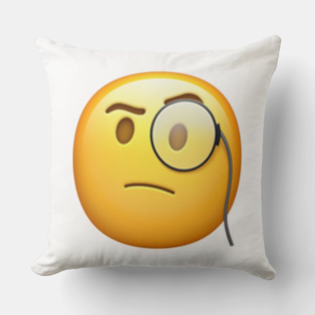 Almofada Face com círculo - Emoji (Frente)
