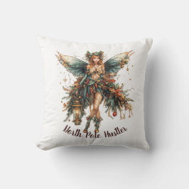 Almofada Fada de Natal adornada com feriado