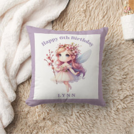 Almofada Fada Floral Caprichosa Personalizada