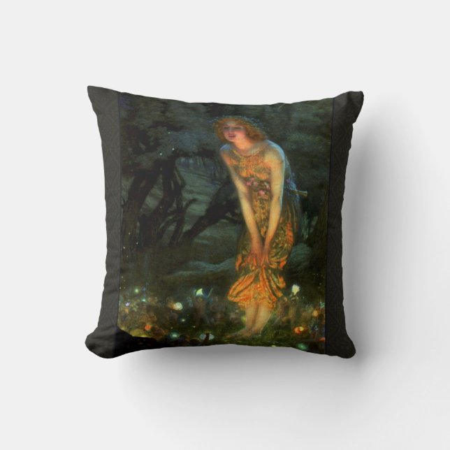 Almofada Fadas do Círculo Láteo Fairies no meio da véspera  (Frente)