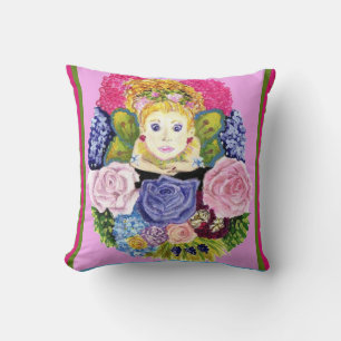 Almofada Fadas E Travesseiros decorativos De Flores