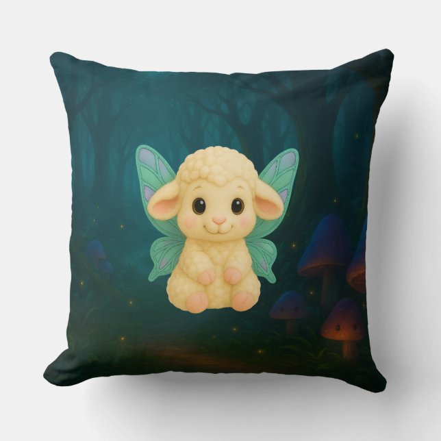 Almofada Fairy Critters™ Fada Cordeira (Frente)