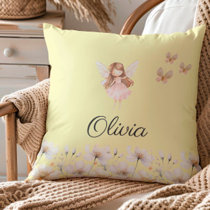 Almofada Fairy Cute Garden Encantado Nome Personalizado