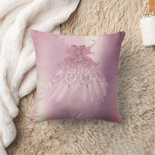 Almofada Fairy Wing Mauve Gown Luxurioso Pink Sheen