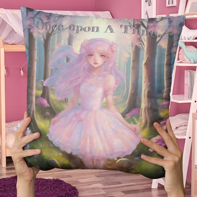 Almofada Fairycore Whimssic Fantasy Fairy Woodland Pastel (Criador carregado)