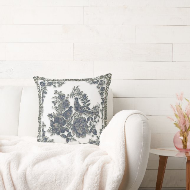 Almofada Faisão em flores (Sofá)