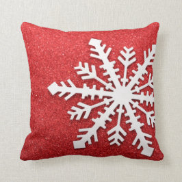 Almofada Faíscas do Natal Vermelho