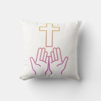 Almofada Faith and Worship Line Art pillows
