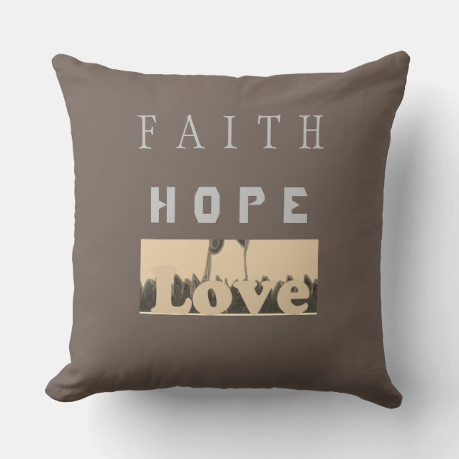 Almofada Faith Hope Love (Frente)