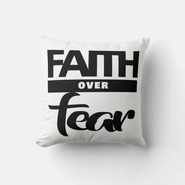 Almofada Faith Over Fea (Frente)