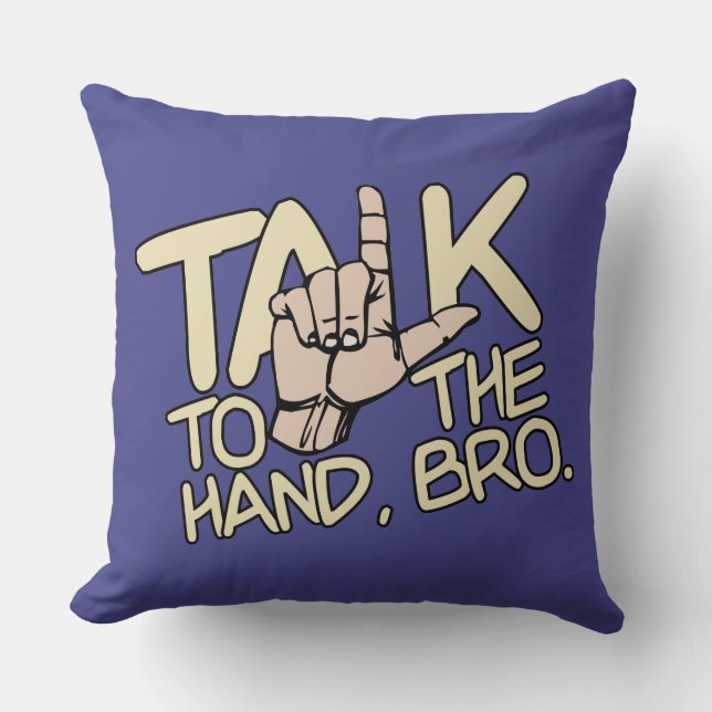 Almofada Fale com o travesseiro decorativo personalizado (Frente)