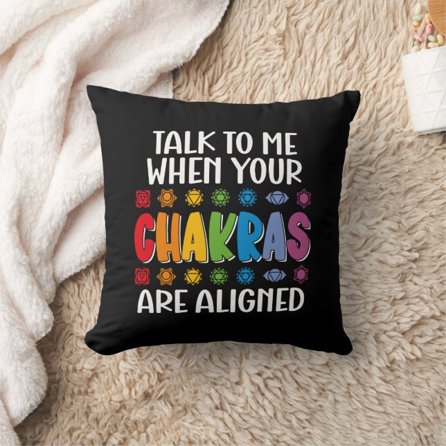 Almofada Fale Comigo Quando Os Seus Chakras Estiverem Engra (Cobertor)