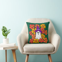 Fall Floral Halloween Ghost