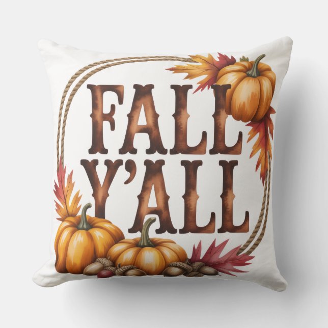 Almofada Fall you all unique autumn  (Frente)