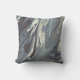 Almofada Fallen Waves Art | Melhor pintura abstrato moderna