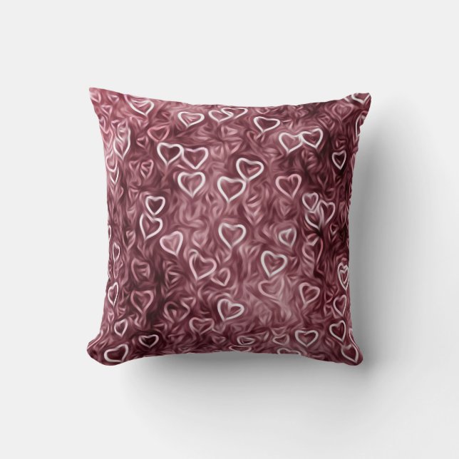 Almofada Falling Hearts - Red (Frente)