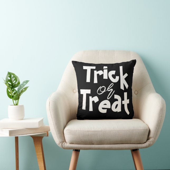 Almofada Família de Halloween de abóbora mimada (Cadeira)