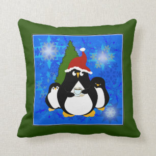 Almofada Família de Pinguins