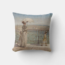 Família Elegante caminhando em uma ponte na Itália