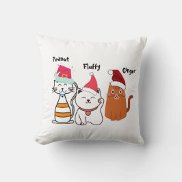 Almofada Família Personalizada de Gatinhos Gatos