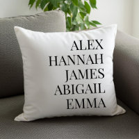 Família Personalizada de Nomes de Crianças Elegant