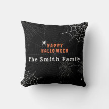 Família Spider Web Happy Halloween Personalizada