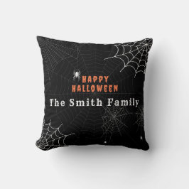 Almofada Família Spider Web Happy Halloween Personalizada
