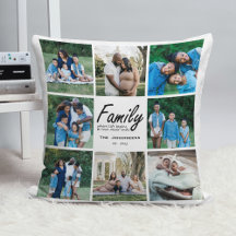 Family Quote Typography Modern Photo grid Collage
