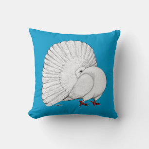 Almofada Fantail Pigeon White