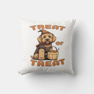 Almofada Fantasia de cachorro de Halloween Labradoodle �Com