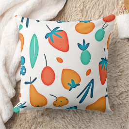 Almofada Fantasia de Frutas: Padrão Divertido