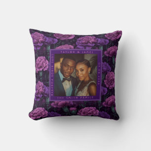 Almofada Fantasia de Noiva Vintage de Cravo Roxo Radiante