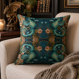 Almofada Fantasia Medieval Gótica de Dragão