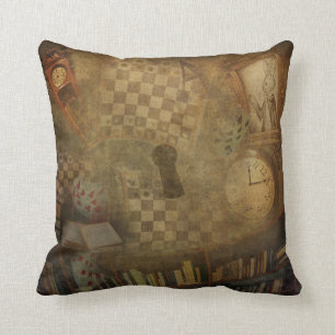 Almofada Fantasia Vintage Alice no País das Maravilhas Quar