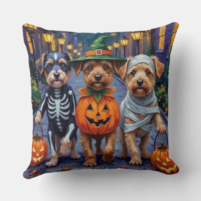 Almofada Fantasias de Halloween para Cães Lowchen em Doces  (Verso)
