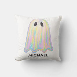 Almofada Fantasma Arco-Íris Pastel Fofo | Assustador Estéti