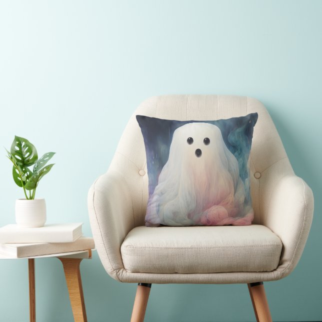 Almofada Fantasma Assustador Dia das Bruxas (Cadeira)