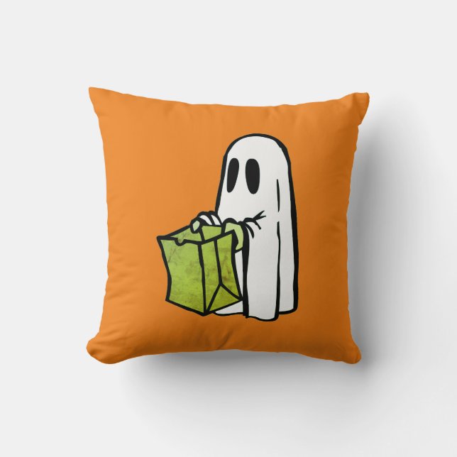 Almofada Fantasma com Truque ou Tratamento de Bag (Frente)