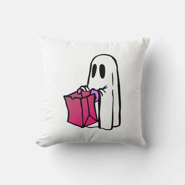 Almofada Fantasma com Truque ou Tratamento de Bag (Frente)