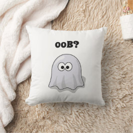 Almofada Fantasma Confuso Diz "Oob?" Desenho Animado Divert