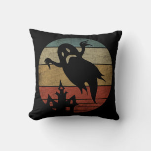 Almofada Fantasma de Halloween Vintage